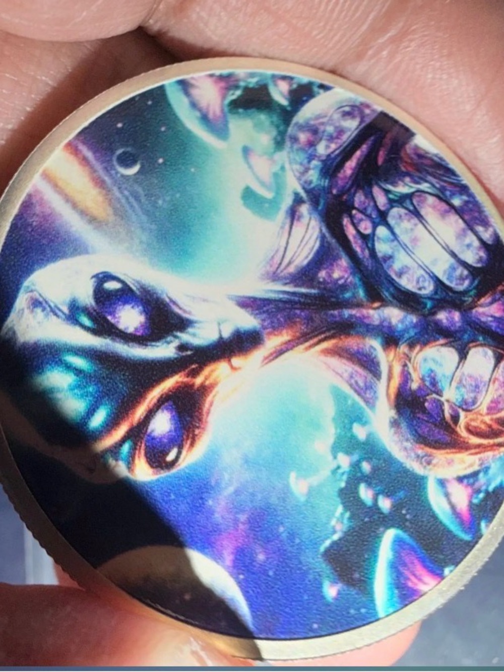 Alien Troy Ounce 999 Fine Silver 1 Troy Silver ounce,  17/20
